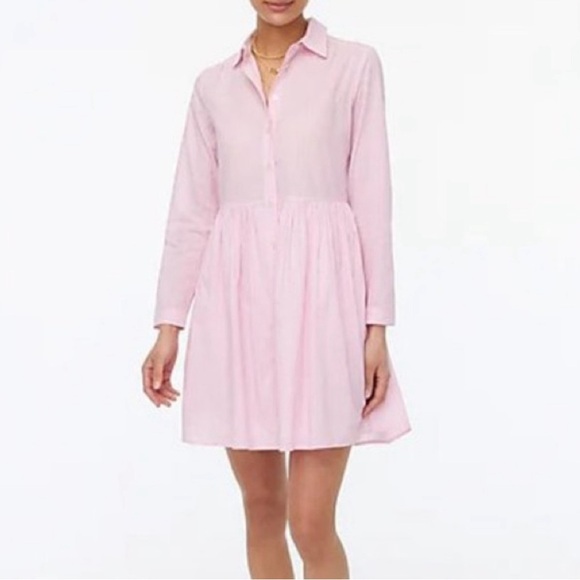J Crew Factory cotton mini shirt dress - size 6 - Picture 1 of 3